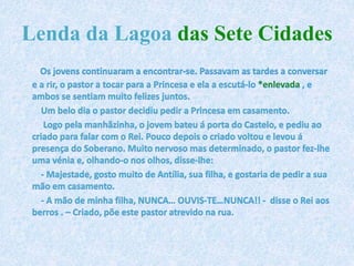 Lenda da Lagoa das Sete Cidades