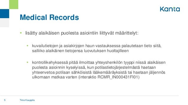 Alaikaisen Tietojen Luovuttaminen Huoltajalle Reseptin Maarittelyt