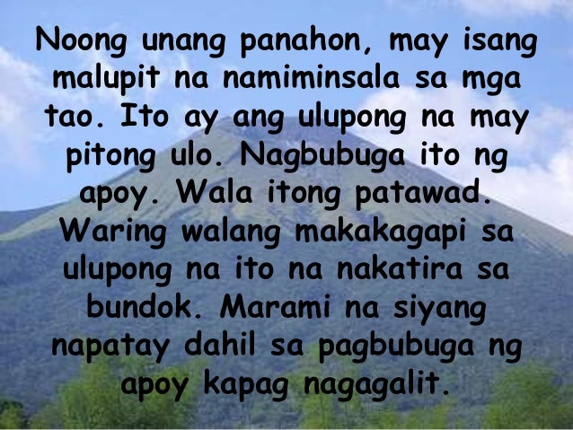 Ang Alamat Ng Bundok Kanlaon Ay Tumatalakay Sa - Mobile Legends