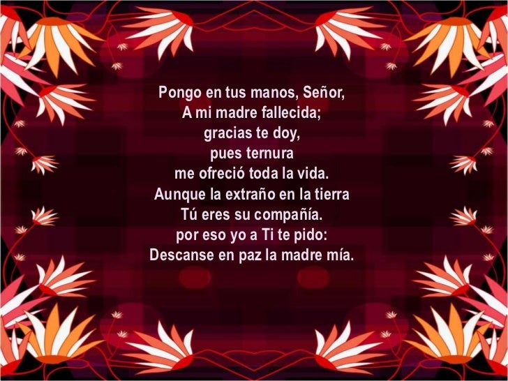 en memoria de mi madre en memoria de mi madre