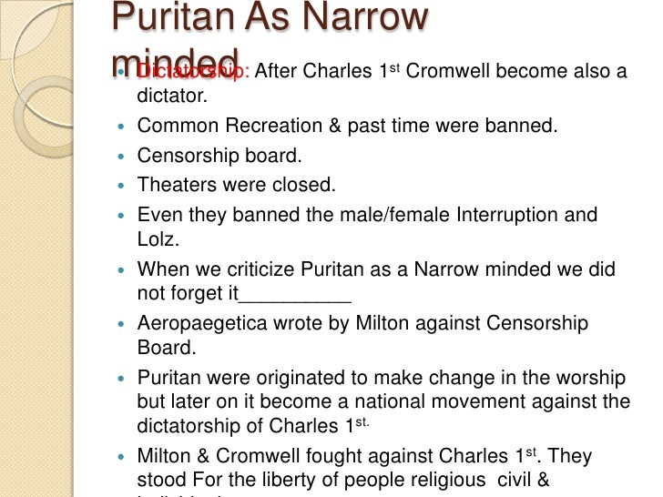 accomplishments of puritans from 1630 1660 1564-1660: the era of puritanism 1564: the word puritan appears for the first time the puritans are calvinists, legalists, and name-callers. accomplishments of puritans from 1630 1660 1564-1660: the era of puritanism 1564: the word puritan appears for the first time the puritans are calvinists, legalists, and name-callers.