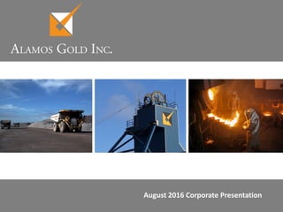 August 2016 Corporate Presentation
 