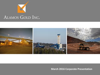 March 2016 Corporate Presentation
 