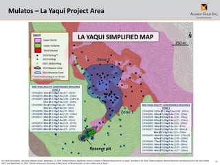 31
Mulatos – La Yaqui Project Area
For more information, see press releases dated September 12, 2016 “Alamos Reports Significant Interim Increase in Mineral Resources at La Yaqui” and March 24, 2016 “Alamos Reports Mineral Reserves and Resources for the Year-Ended
2015” and September 21, 2015 “Alamos Announces Discovery of New Zones of Mineralization at Cerro Pelon and La Yaqui”.
 