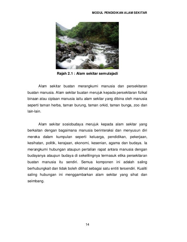 fenomena alam yang berkaitan dengan ilmu biologi Alam sekitar