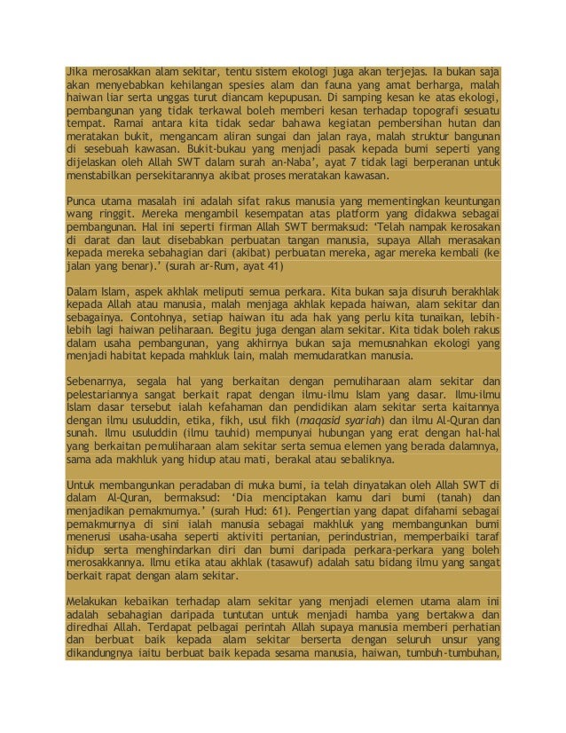 Alam Sekitar Pidato
