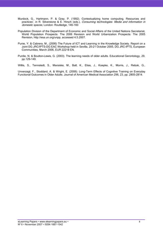 Ageing Societies, Learning and ICT