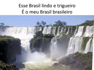 Esse Brasil lindo e trigueiro
É o meu Brasil brasileiro

 