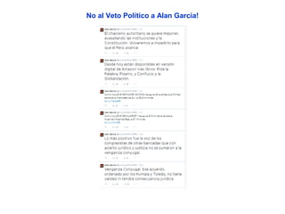 No al Veto Político a Alan García!
 