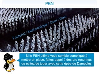 PBN
Si le PBN ultime vous semble compliqué à
mettre en place, faites appel à des pro reconnus
ou évitez de jouer avec cette épée de Damocles
 