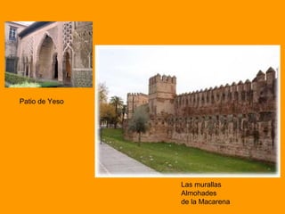 Patio de Yeso 
Las murallas 
Almohades 
de la Macarena 
 