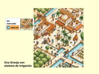 Una Granja con
sistema de irrigación
AMPLIAR
Un
mercado
 