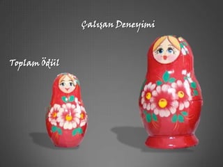 Çalısan Deneyimi
                  ı




Toplam Ödül
 