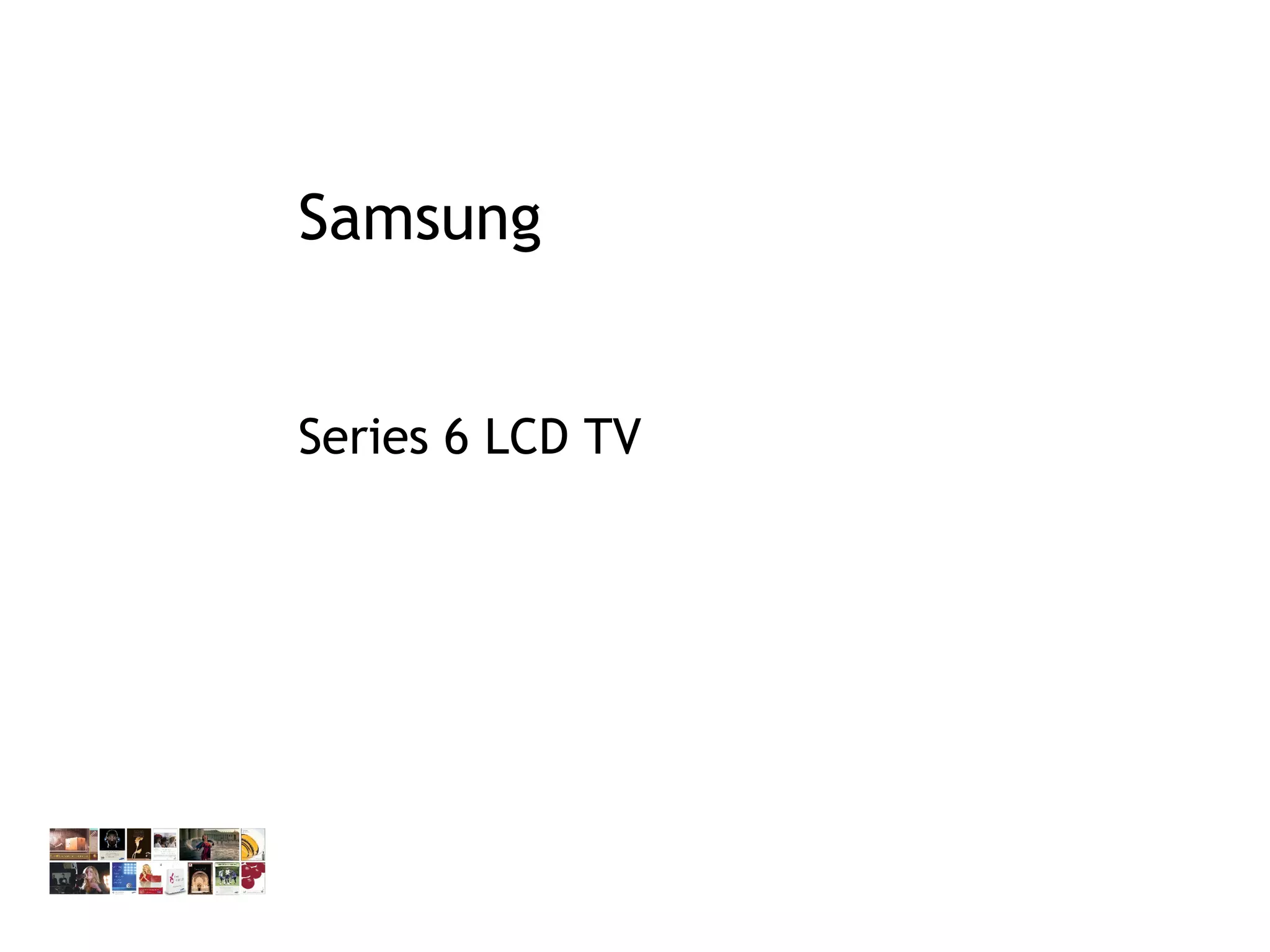 Samsung Series 6 LCD TV 