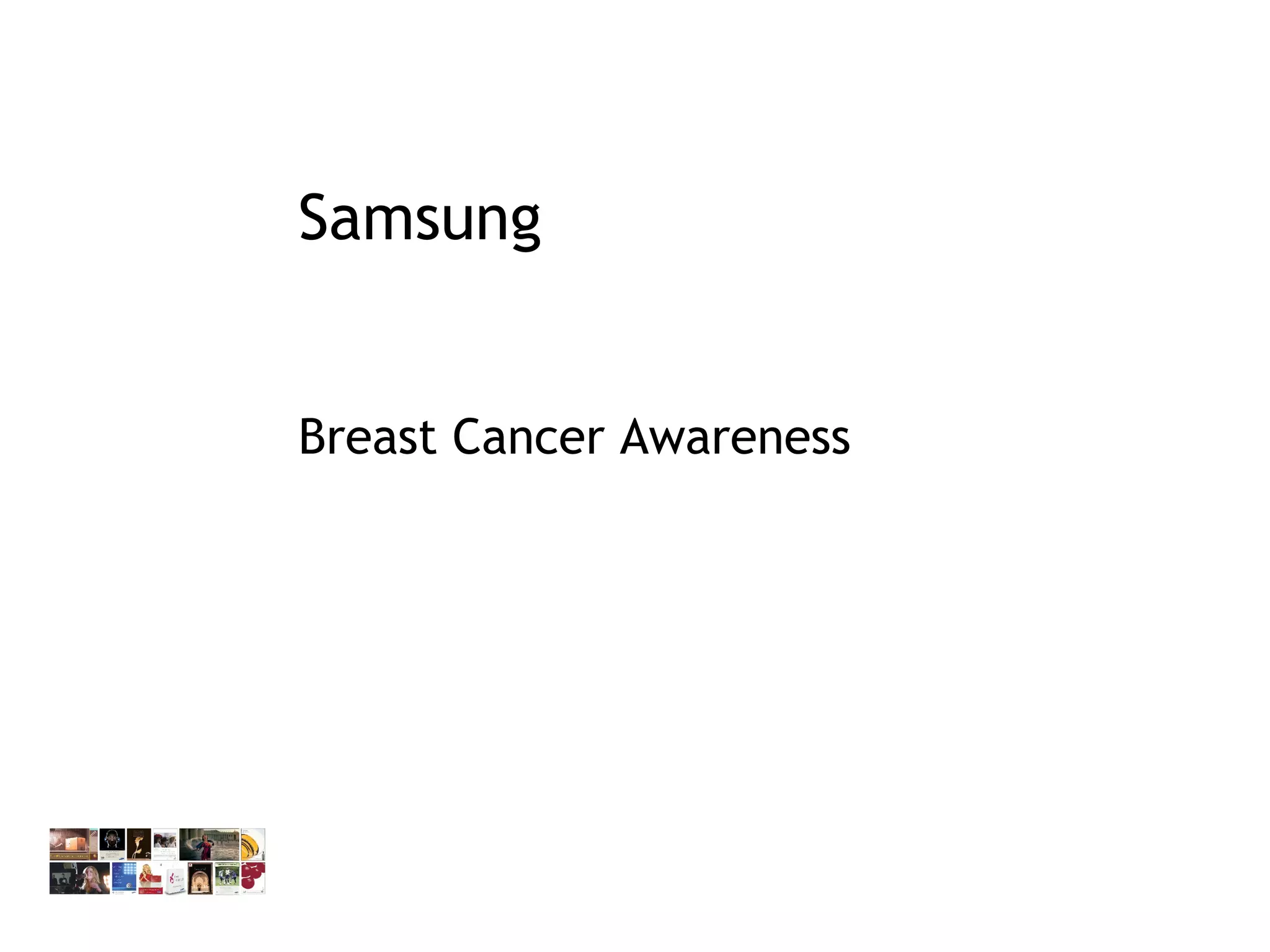 Samsung Breast Cancer Awareness 