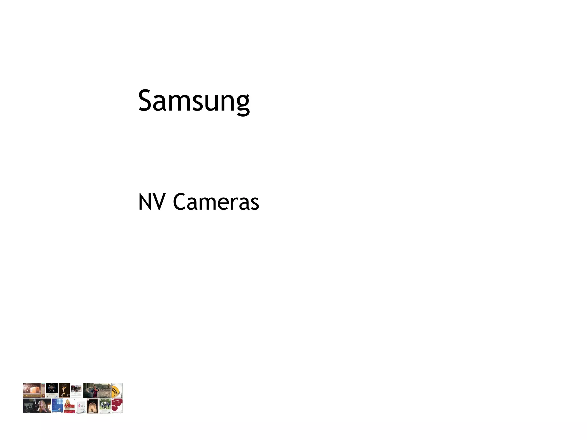 Samsung NV Cameras 