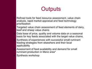 Ethiopian livestock feed (ELF) project: Fodder and feed in livestock value chains in Ethiopia