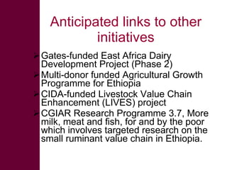 Ethiopian livestock feed (ELF) project: Fodder and feed in livestock value chains in Ethiopia