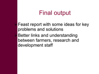 Ethiopian Livestock Feed (ELF) Project: Introducing FEAST