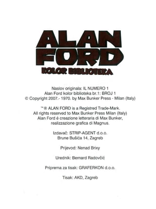 Alan Ford KB 01 - Broj Jedan