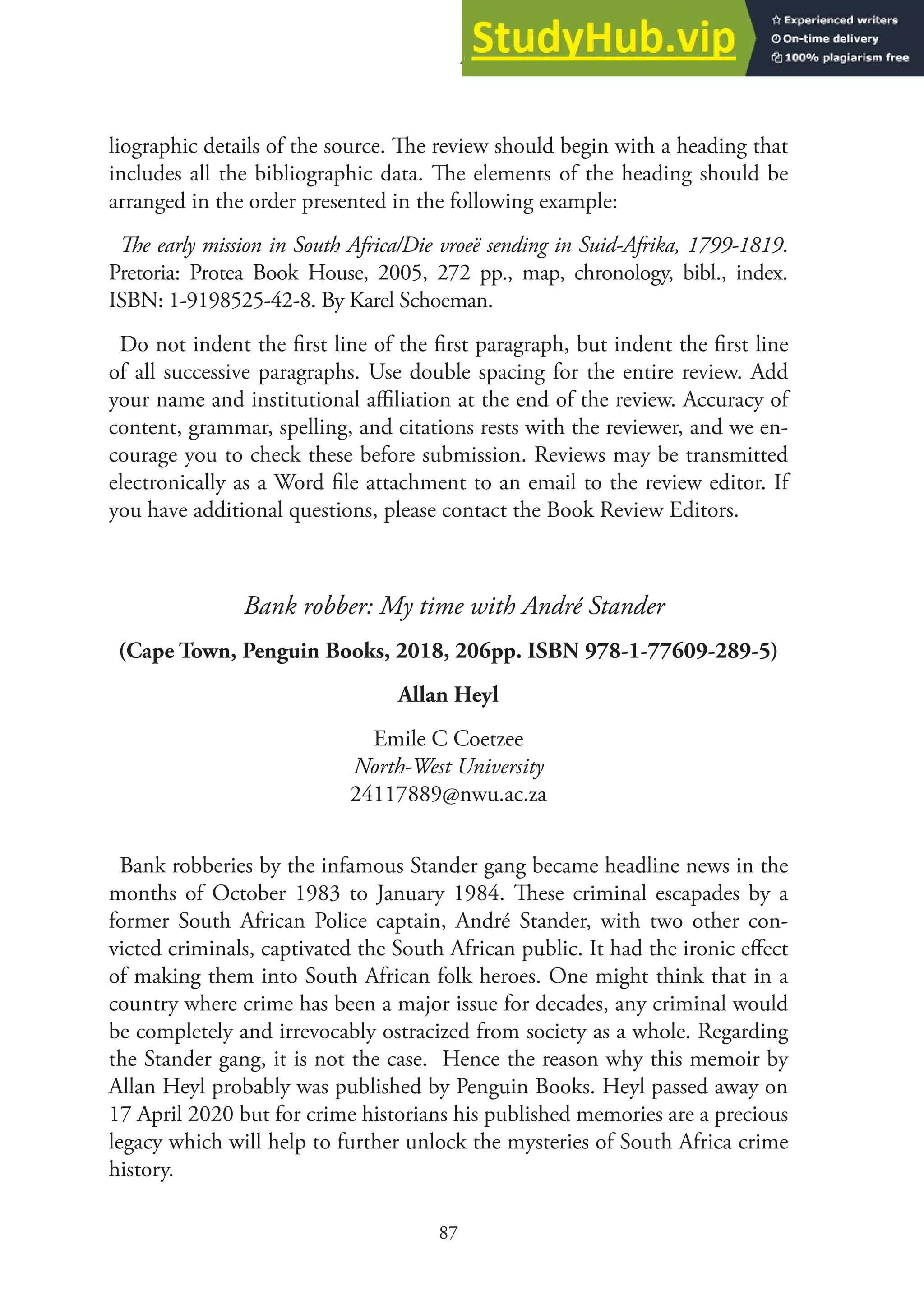 Alan Heyl Bankrobber | PDF