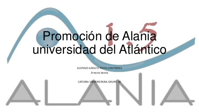 Alania uniatlantico gustavo tovio Uniatlantico
