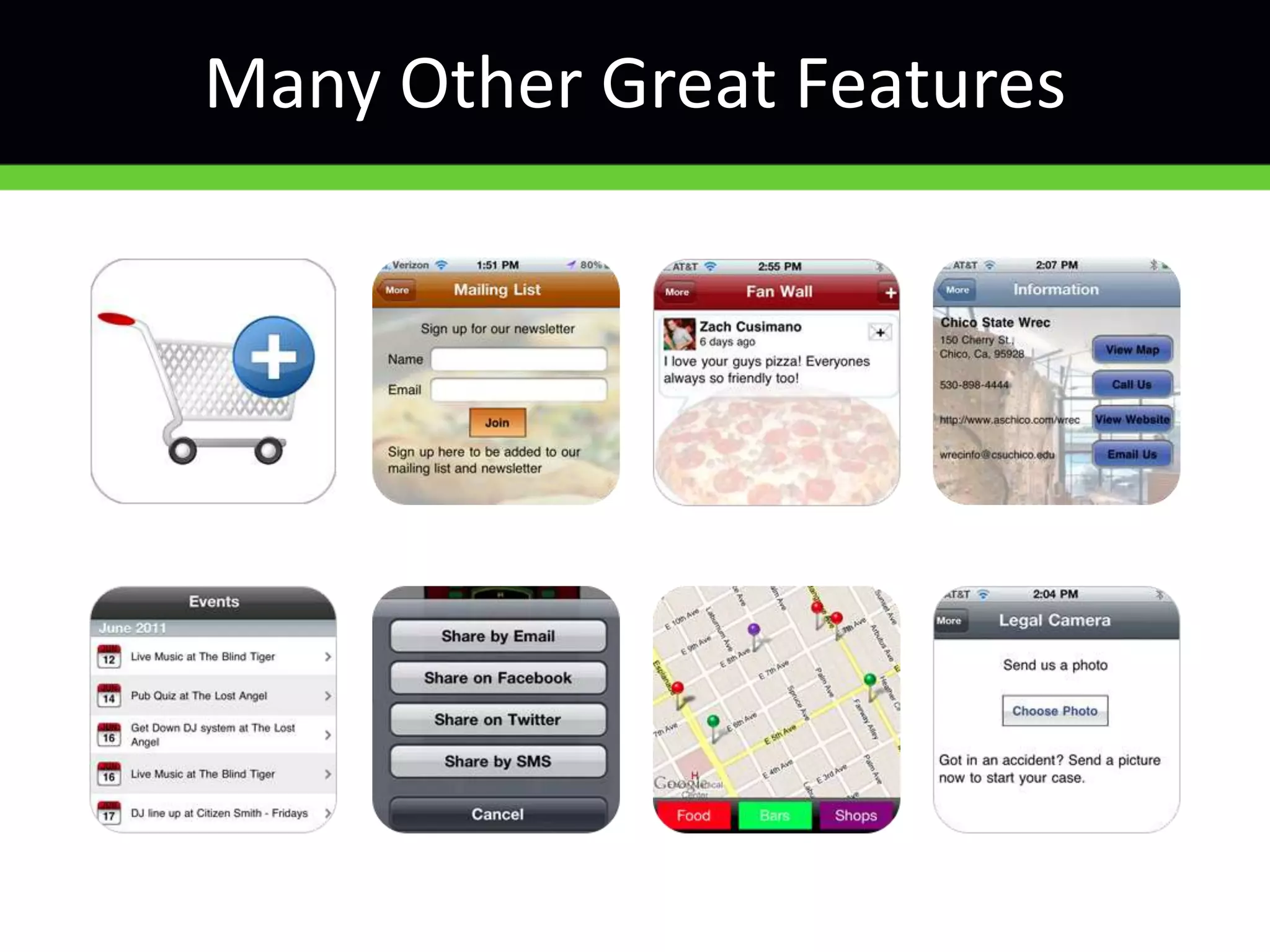 Many Other Great Features
 