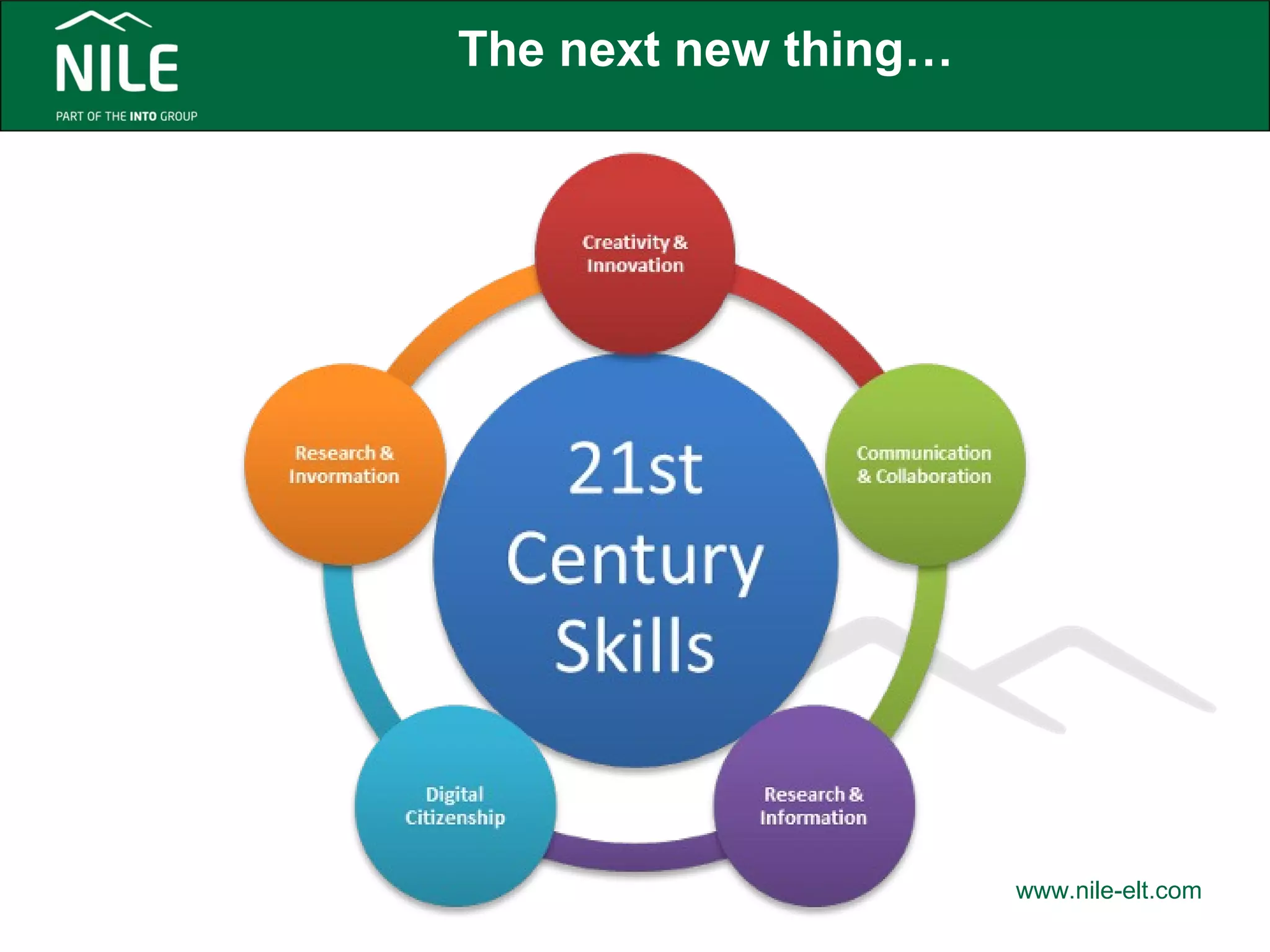 The next new thing… 
www.nile-elt.com 
 