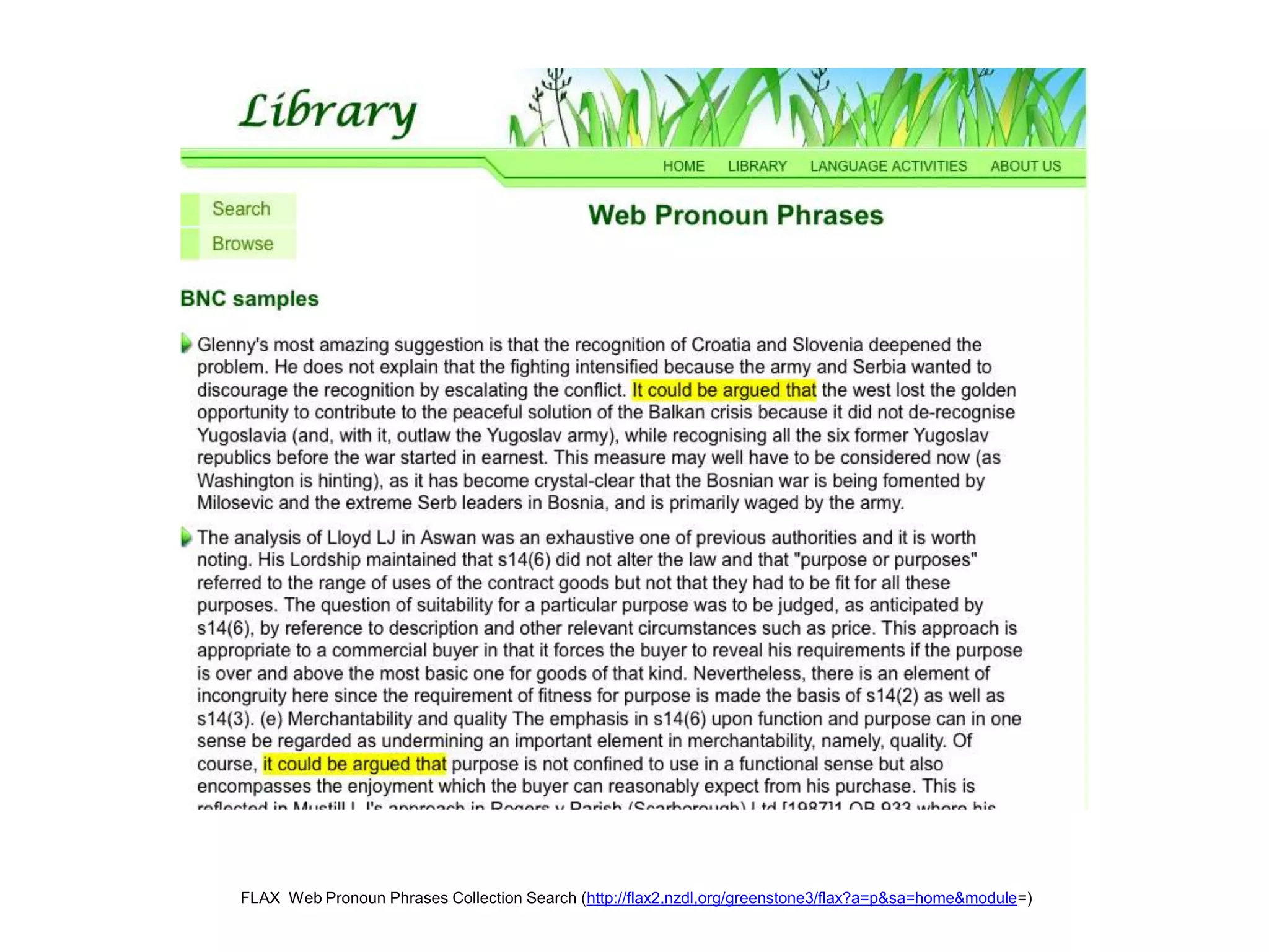 Flexible Language Acquisition Project (FLAX)http://flax2.nzdl.org/greenstone3/flax?page=home