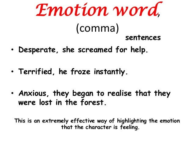 Image result for emotion comma