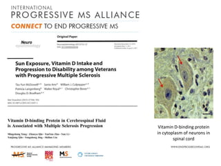 Vitamin D-binding protein
in cytoplasm of neurons in
spinal cord

 
