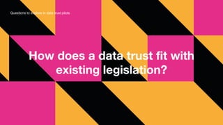 Alan turing institute workshop   what is a data trust  - 2018 - peter wells - increasing access - rdp7