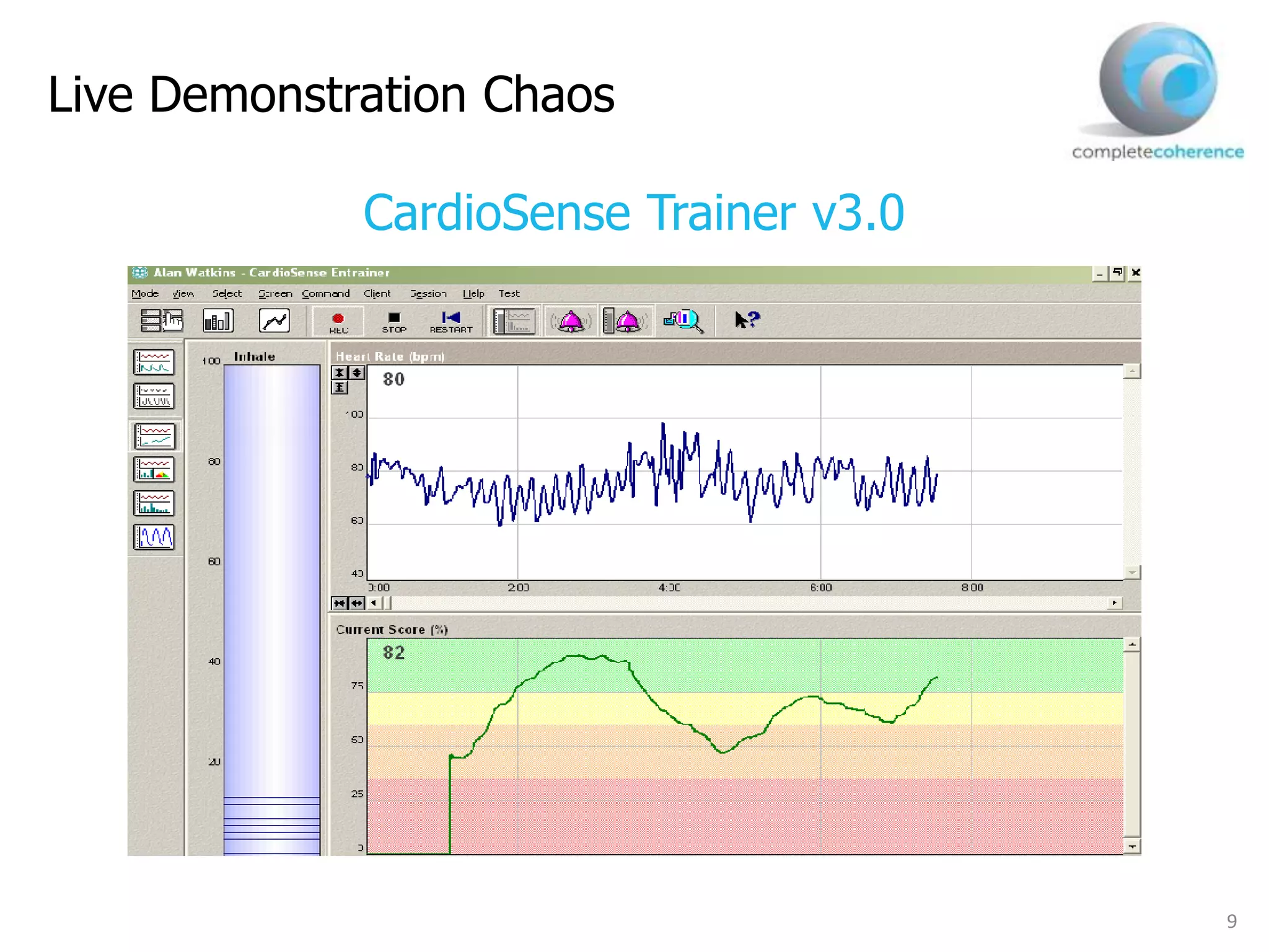 9
CardioSense Trainer v3.0
Live Demonstration Chaos
 