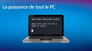 La puissance de tout le PC

              GREETINGS PROFESSOR FALKEN.

              WOULD YOU LIKE TO PLAY A
              GAME OF CHESS?

              █
 