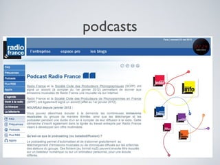 podcasts
 