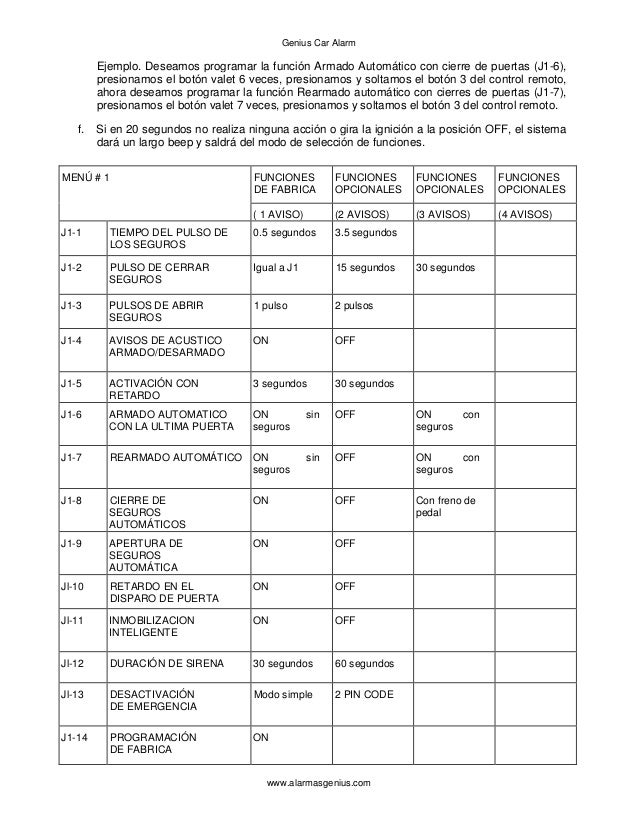 Alarma genius digital g300a
