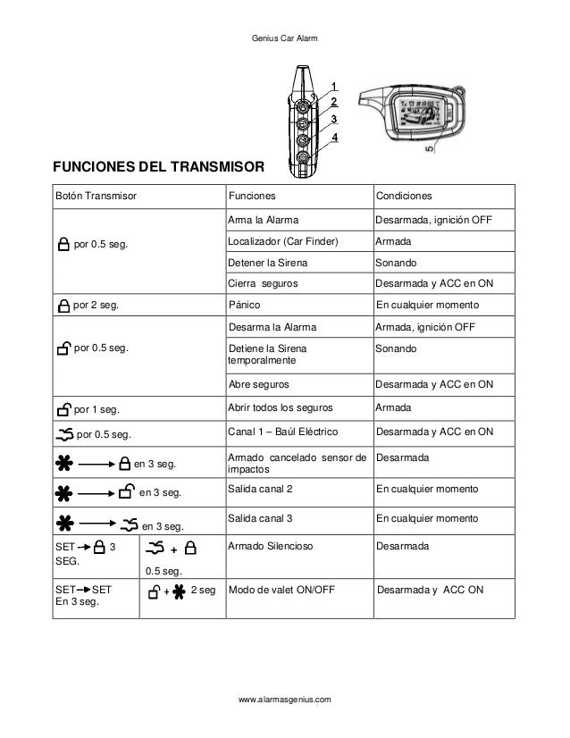 Alarma genius digital g300a
