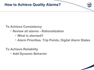 Alarm Rationalization Workshop - Tips, Tricks and Traps | PPT