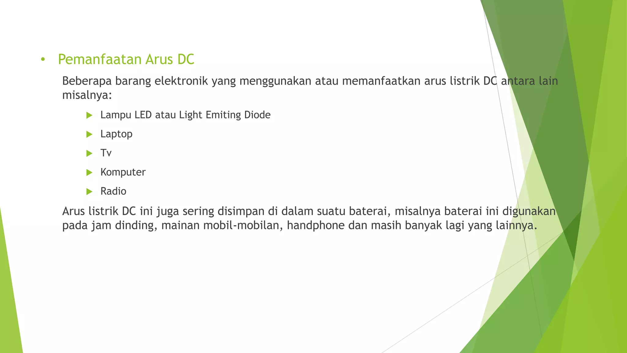 Alasan komputer menggunakan arus dc | PPTX