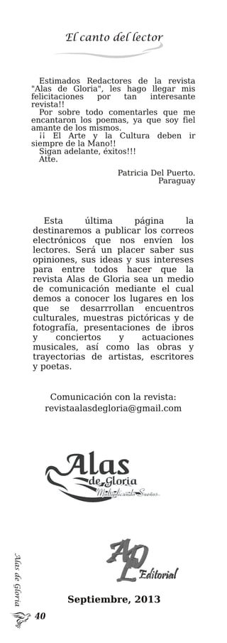 AlasdeGloria
El canto del lector
 