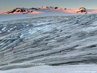 Amanhecendo no Harding Icefield
 