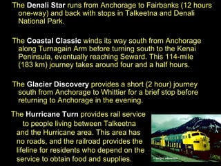 Details about   Postcard AK The Alaska Railroad carrying passengers Anchorage to Fairbanks AJ3 