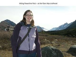 Hiking Powerline Pass – at the Glen Alps trailhead