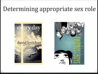 Determining appropriate sex role
 