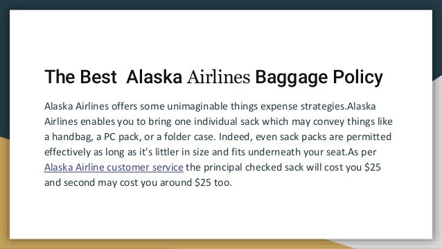 Alaska airlines baggage allowance