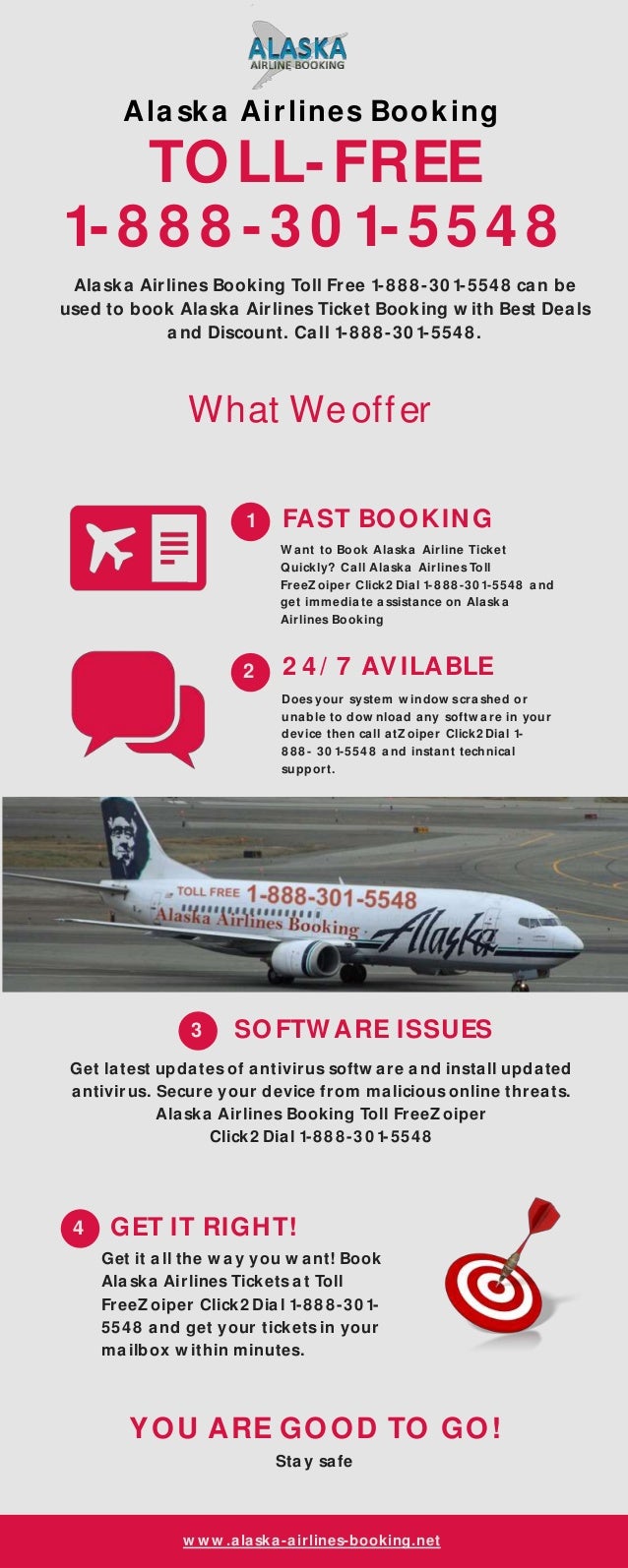 Alaska Airlines Booking Toll Free 18883015548
