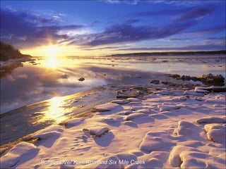 Sunset Over Knik Arm and Six Mile Creek
