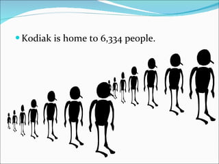 Kodiak is home to 6,334 people.  