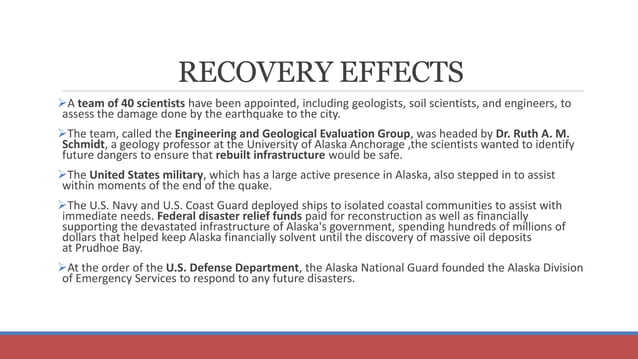 Alaskan earthquake map