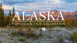 Welcome to the Latest Frontier in Tile
BY
 